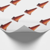 Verkehrs-Kegel Geschenkpapier (Ecke)