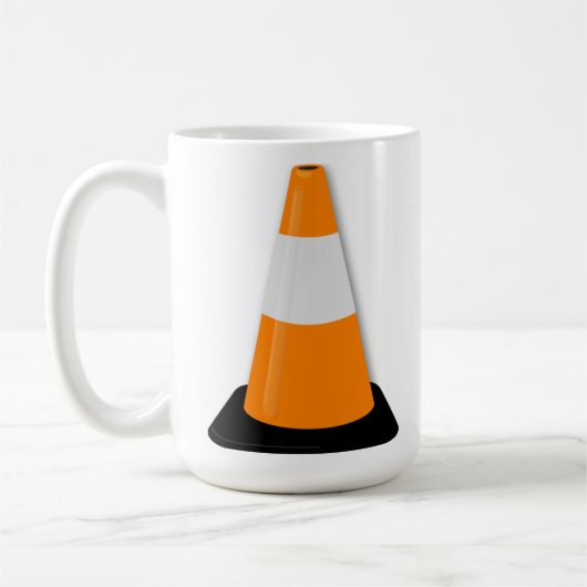 Verkehrs-Kegel Kaffeetasse (Links)