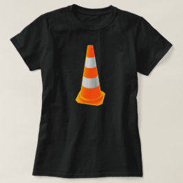 Verkehrs-Kegel mit grauen Streifen T-Shirt