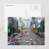 Verkehrsbangkok Postkarte (Vorne/Hinten)