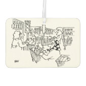 Verkehrsbeleuchtung in einem Supermarkt Autolufterfrischer (Rückseite)