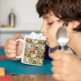 Verkehrsbeleuchtung Orange Cars Muster Kaffeetasse