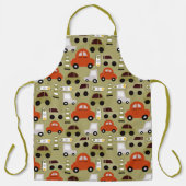 Verkehrsbeleuchtung Orange Cars Muster Schürze (Vorderseite)