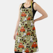 Verkehrsbeleuchtung Orange Cars Muster Schürze (InSitu)