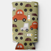 Verkehrsbeleuchtung Orange Cars Muster Selters Dosenkühler (Vorderseite)