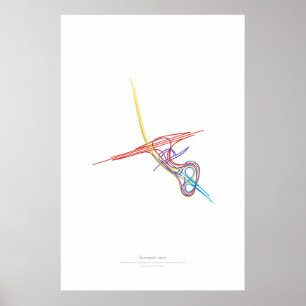 Verkehrschoreographie: Ōyamazaki, Japan Poster