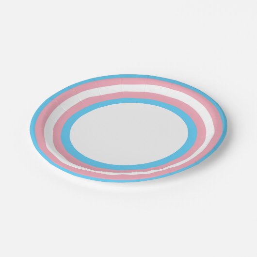 Verkehrsflagge Pappteller (Schrägansicht)