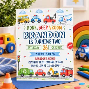 Verkehrsgeburtstag Einladung