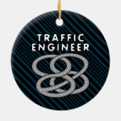 Verkehrsingenieur Autobahnkreuz Keramik Ornament (Hinten)