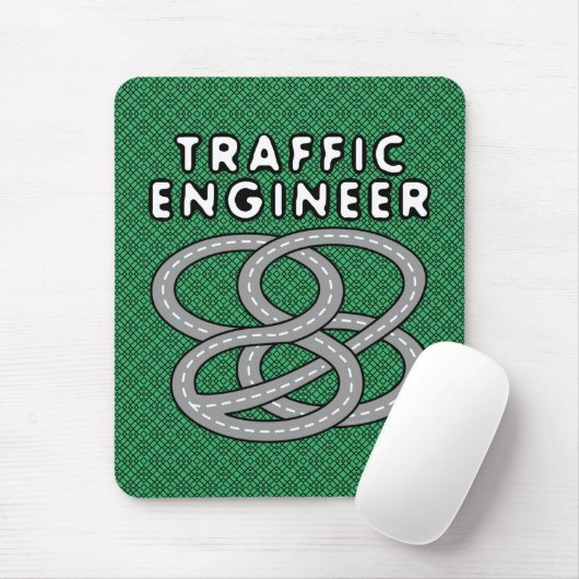 Verkehrsingenieur Autobahnkreuz Mousepad (Mit Mouse)