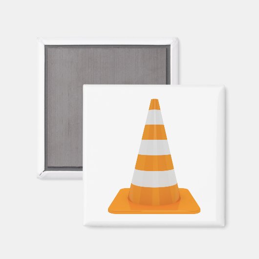 Verkehrskegel Magnet (Vorderseite/Rückseite)