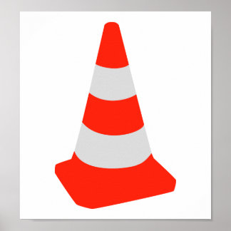 Verkehrskegel Poster
