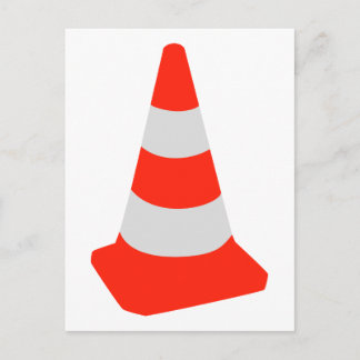 Verkehrskegel Postkarte
