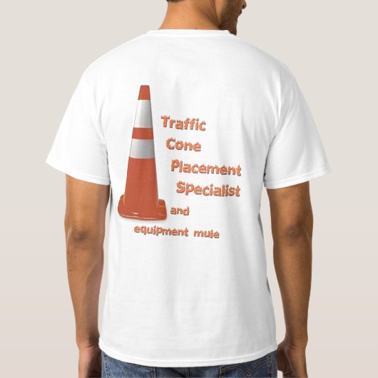 Verkehrskegel T-Shirt (Rückseite)