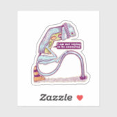 Verkehrsleichter sieht traurig aus aufkleber (Blatt)