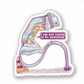 Verkehrsleichter sieht traurig aus aufkleber (Vorderseite)