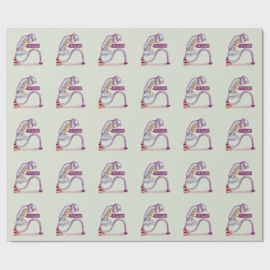 Verkehrsleichter sieht traurig aus geschenkpapier (Flach)