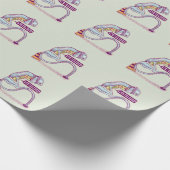 Verkehrsleichter sieht traurig aus geschenkpapier (Ecke)