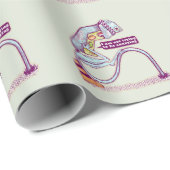 Verkehrsleichter sieht traurig aus geschenkpapier (Rolleneckpunkt)