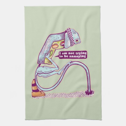 Verkehrsleichter sieht traurig aus geschirrtuch (Vertikal)