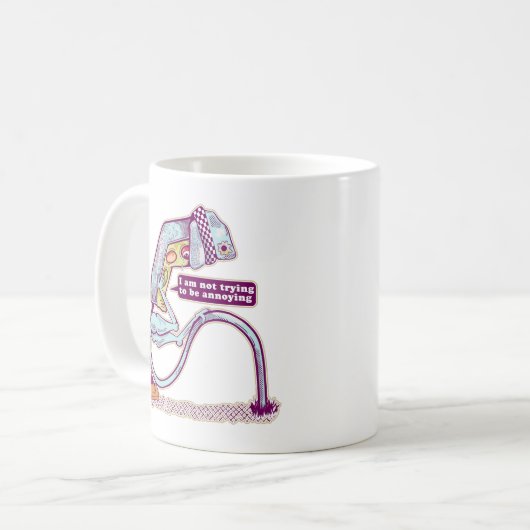 Verkehrsleichter sieht traurig aus kaffeetasse (Vorderseite Links)