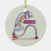 Verkehrsleichter sieht traurig aus keramik ornament (Vorne)