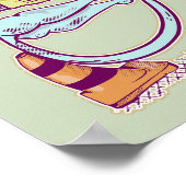 Verkehrsleichter sieht traurig aus poster (Ecke)