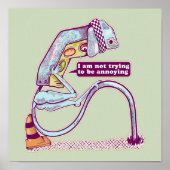 Verkehrsleichter sieht traurig aus poster (Vorne)