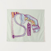 Verkehrsleichter sieht traurig aus wandteppich (Vorderseite (Horizontal))