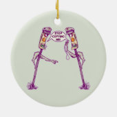 Verkehrsleuchten Keramik Ornament (Hinten)