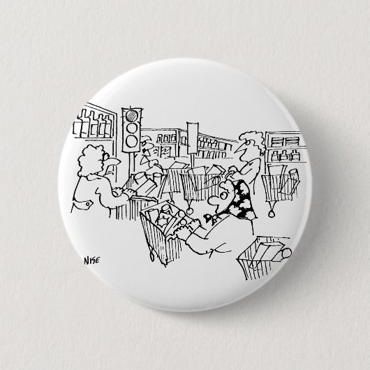 Verkehrsmanagementbeleuchtung in einem Supermarkt Button (Vorderseite)