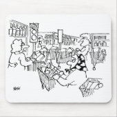 Verkehrsmanagementbeleuchtung in einem Supermarkt Mousepad (Vorne)