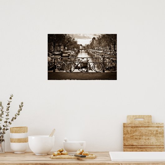Verkehrsmittel Amsterdam Poster (Küche)