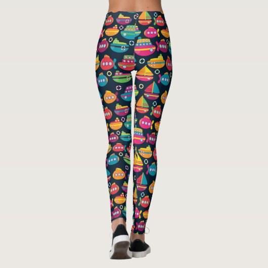 Verkehrsmuster Leggings (Rückseite)