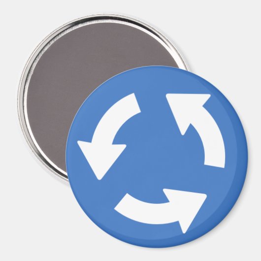 Verkehrsnetz - Signage Magnet (Vorderseite/Rückseite)