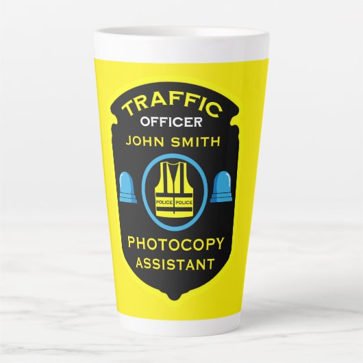 Verkehrspolizei Funny Gift Milchtasse (Vorderseite)