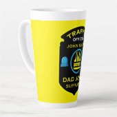 Verkehrspolizei Funny Gift Milchtasse (Linke Ecke)