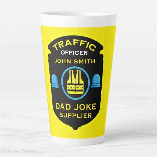 Verkehrspolizei Funny Gift Milchtasse (Vorderseite)