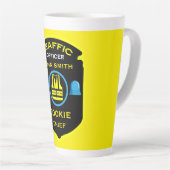 Verkehrspolizei Funny Gift Milchtasse (Rechte Ecke)
