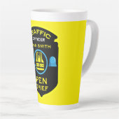 Verkehrspolizei Funny Gift Milchtasse (Rechte Ecke)