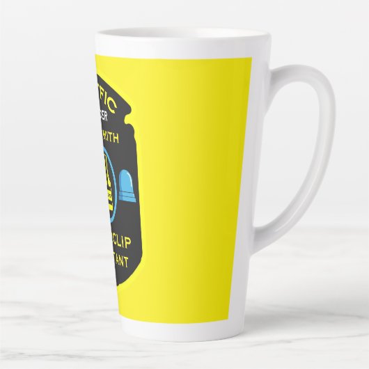 Verkehrspolizei Funny Gift Milchtasse (Rechts)