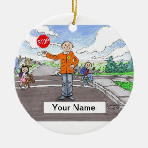 Verkehrspolizei - Mann Keramikornament