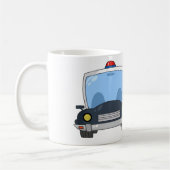 Verkehrspolizei-Offizier mit Auto Kaffeetasse (Links)