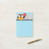 Verkehrspolizei-Schulsicherheits-Patrouille danken Post-it Klebezettel (Auf Schreibtisch)