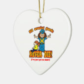 Verkehrspolizeien Keramikornament (Links)