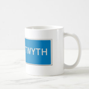 Verkehrsschild Aberystwyth  Kaffeetasse