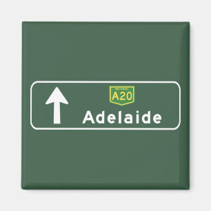 Verkehrsschild Adelaides, Australien Magnet