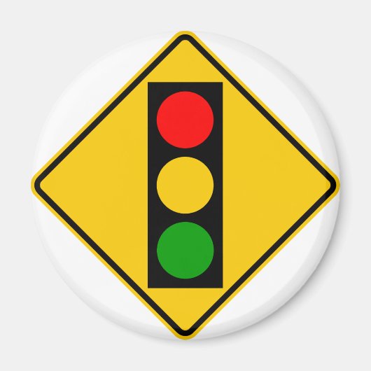 Verkehrsschild an der Autobahn Magnet (Vorne)