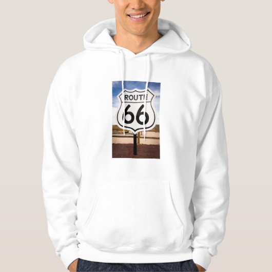 Verkehrsschild des Weges 66, Arizona Hoodie (Vorderseite)