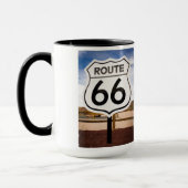 Verkehrsschild des Weges 66, Arizona Tasse (Links)